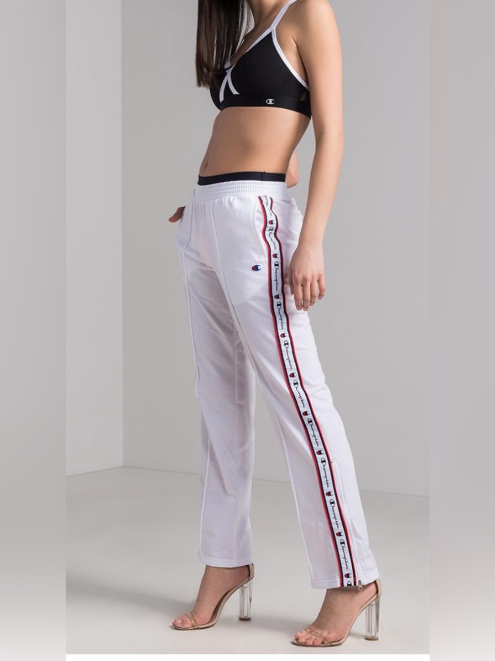 New Without Tags Champion Crown C Logo White Track Pants - Size S